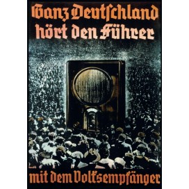 Plakat „Ganz Deutschland hört den Führer ..."