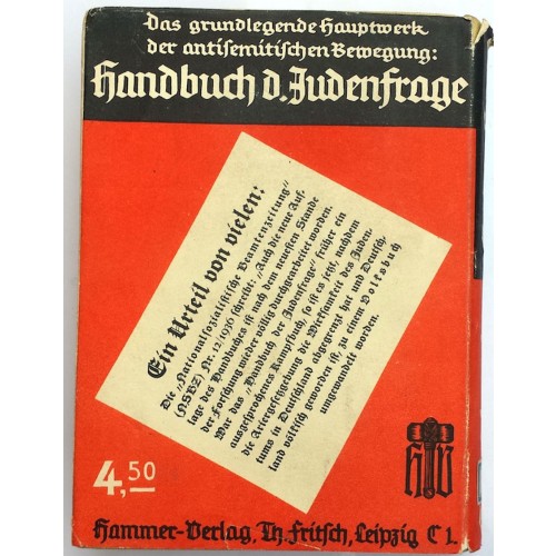 Fritsch, Theodor: Handbuch der Judenfrage