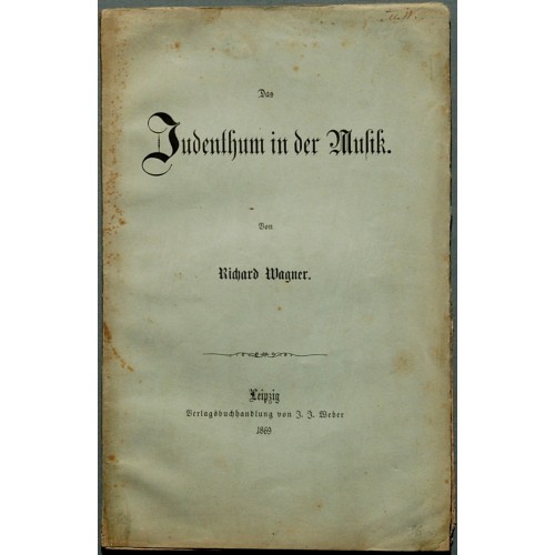 Wagner, Richard: Das Judent(h)um in der Musik