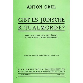 Orel, Anton: Gibt es jüdische Ritualmorde? (Soyka)