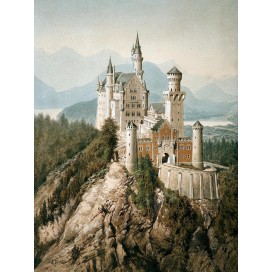 Plakat „Schloß Neuschwanstein“ - Gemälde Adolf Hitlers
