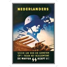 Plakat „Niederländer - Die Waffen-SS ruft euch!“ (auf Niederländisch)