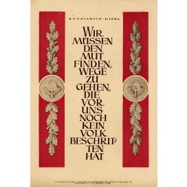 Plakat „Wochenspruch der NSDAP“ (Konstantin Hierl)