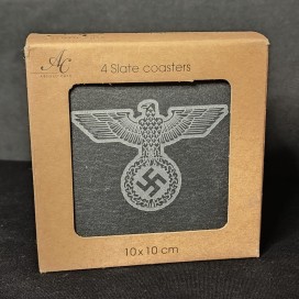 Untersetzer aus massivem Schiefer