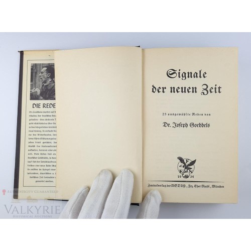 Goebbels, Dr. Joseph: Signale der neuen Zeit – 25 ausgewählte Reden
