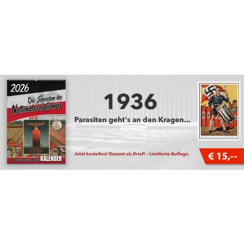 Kalender: Die Schrecken des Nationalsozialismus – 2026