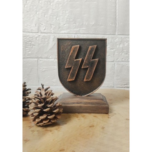 SS-Standschild aus Kunstharz (Polyresin)