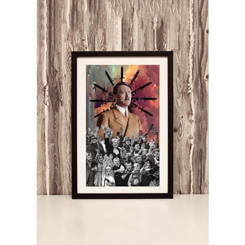Gerahmter Kunstdruck mit Motiv Adolf Hitler/Drittes Reich
