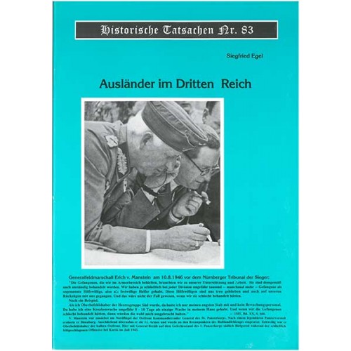 Historische Tatsachen Nr. 83 - Ausländer im Dritten Reich