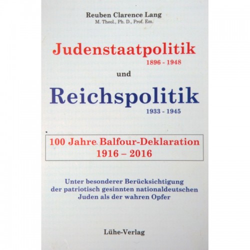 Lang, Reuben Clarence: Judenstaatpolitik