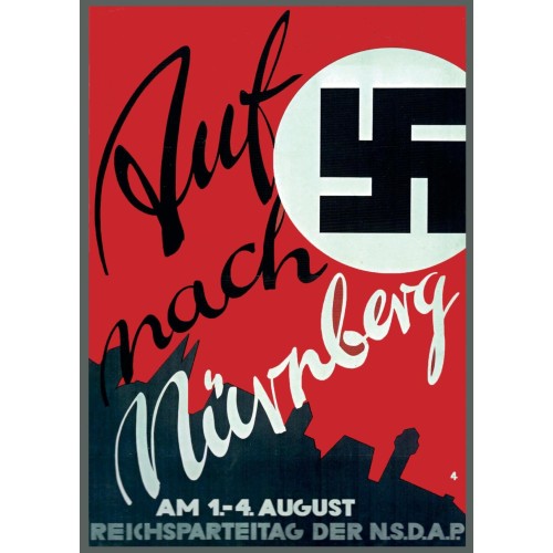 Plakat „Auf nach Nürnberg"