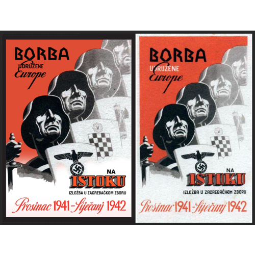 Plakat „Borba udružene Europe na istoku"