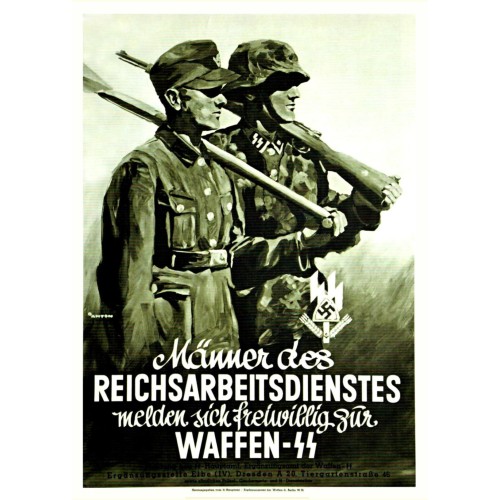 Plakat „Männer des RAD ..."