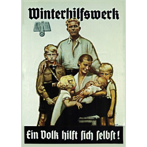 Plakat „Winterhilfswerk - Ein Volk hilft sich selbst!"